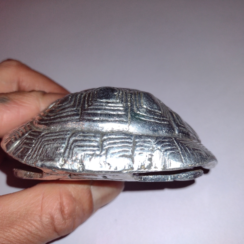 Bottle opener silver turtle shell